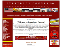 Tablet Screenshot of everybodycounts.org